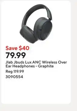 Staples Jlab Jbuds Lux ANC Wireless Over Ear Headphones - Graphite offer
