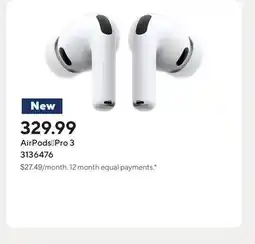 Staples AirPods†Pro 3 offer
