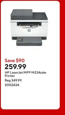 Staples HP LaserJet MFP M234sdw Printer offer