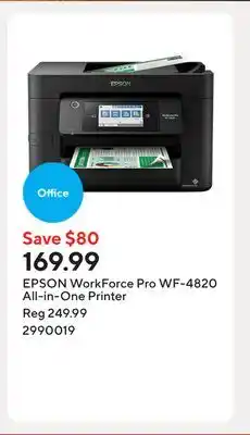 Staples EPSON WorkForce Pro WF-4820 All-in-One Printer offer