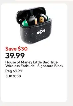 Staples House of Marley Little Bird True Wireless Earbuds - Signature Black offer