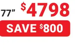 Visions Electronics SAMSUNG 77 OLED S95F OLED 4K Smart TV offer