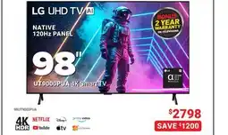 Visions Electronics LG 98 NATIVE 120Hz PANEL UT9000PUA 4K Smart TV offer