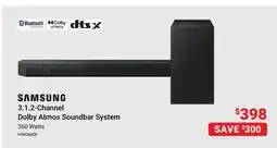 Visions Electronics 3.1. 2-Channel Dolby Atmos Soundbar System offer
