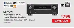 Visions Electronics DENON 7.2-Channel 8K AV Home Theatre Receiver offer