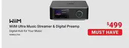 Visions Electronics WiiM Ultra Music Streamer & Digital Preamp offer