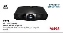 Visions Electronics Benq 4K Laser Cinema Home Theater Projector offer