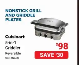 Visions Electronics Cuisinart 5-in-1 Griddler offer