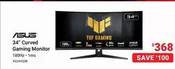 Visions Electronics ASUS 34 Curved Gaming Monitor offer