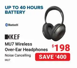 Visions Electronics KEF MU7 Wireless Over-Ear Headphones offer