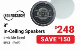 Visions Electronics Soundstage 8 In-Ceiling Speakers offer