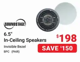 Visions Electronics Soundstage 6.5 In-Ceiling Speakers Invisible Bezel offer