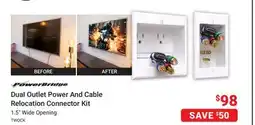 Visions Electronics PowerBridge Dual Outlet Power And Cable Relocation Connector Kit offer