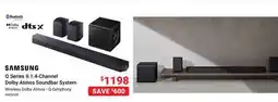 Visions Electronics SAMSUNG Q Series 9.1.4-Channel Dolby Atmos Soundbar System offer
