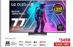 Visions Electronics LG 77 OLED evo AI Smart TV offer