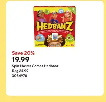 Staples Spin Master Games Hedbanz offer
