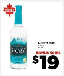 Real Canadian Liquorstore ALBERTA PURE VODKA offer