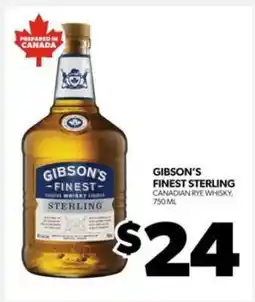 Real Canadian Liquorstore GIBSON'S FINEST STERLING offer