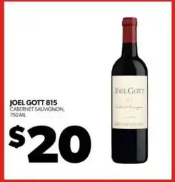 Real Canadian Liquorstore Joel Gott 815 Cabernet Sauvignon offer