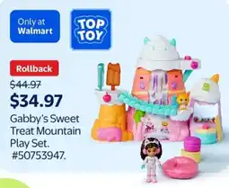 Walmart Gabby's Sweet Treat Mountain Play Set offer