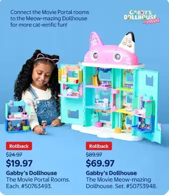 Walmart Gabby's Dollhouse The Movie Meow-mazing offer