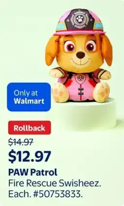 Walmart PAW Patrol Fire Rescue Swisheez offer