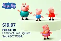 Walmart Peppa Pig Family of Five Figures offer