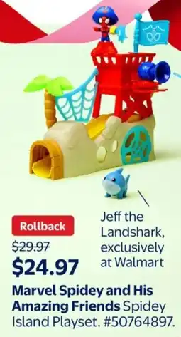 Walmart Marvel Spidey and His Amazing Friends Spidey Island Playset offer