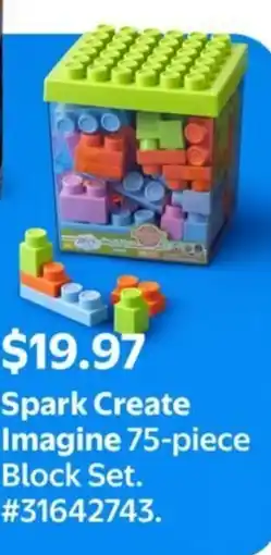 Walmart Spark Create Imagine 75-piece block set offer