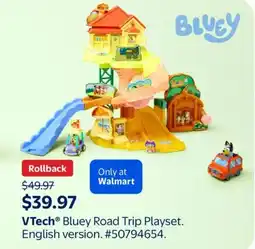 Walmart VTech Bluey Road Trip Playset. English version offer