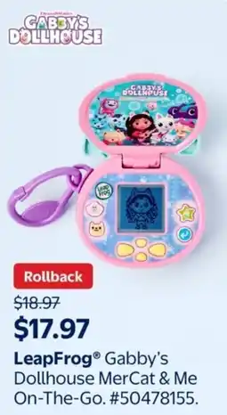 Walmart LeapFrog Gabby's Dollhouse MerCat & Me On-The-Go offer