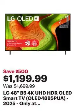 Best Buy LG 48 B5 4K UHD HDR OLED Smart TV (OLED48B5PUA) - 2025 - Only at Best Buy offer
