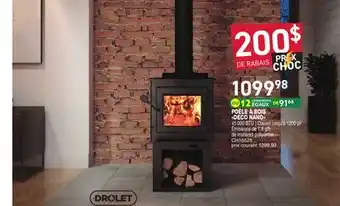 Matério POÊLE À BOIS DECO NANO DROLET offer