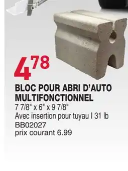 Matério BLOC POUR ABRI D'AUTO MULTIFONCTIONNEL offer