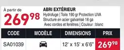 Matério ABRI EXTÉRIEUR offer