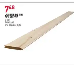 Matério LAMBRIS DE PIN DE L'OUEST offer