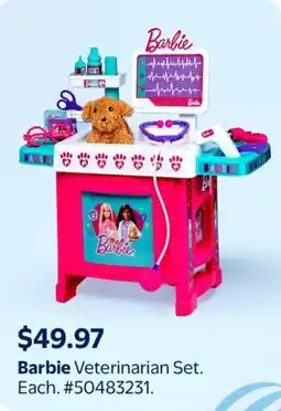 Walmart Barbie Veterinarian Set offer