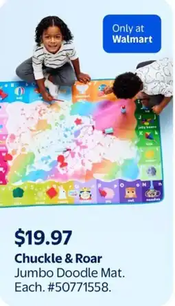 Walmart Chuckle & Roar Jumbo Doodle Mat offer