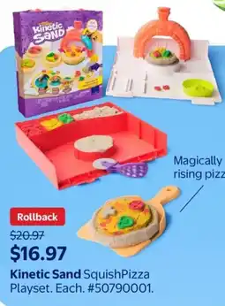Walmart Kinetic Sand SquishPizza Playset offer