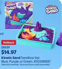 Walmart Kinetic Sand Sandbox Set offer