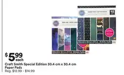 Michaels Craft Smith Special Edition 30.4 cm x 30.4 cm Paper Pads offer