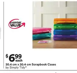Michaels 30.4 cm x 30.4 cm Scrapbook Cases by Simply Tidy offer