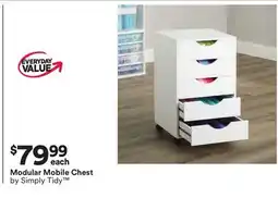 Michaels Modular Mobile Chest by Simply Tidy offer
