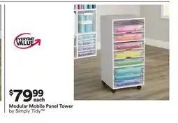 Michaels Modular Mobile Panel Tower by Simply Tidy offer