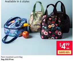 Kitchen Stuff Plus Pack Insulated Lunch Bag offer