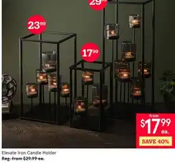 Kitchen Stuff Plus Elevate Iron Candle Holder offer