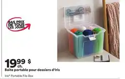 Michaels Boîte portable pour dossiers d'Iris offer