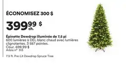 Michaels Épinette Dewdrop illuminée de 7,5 pi offer
