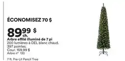 Michaels Arbre effilé illuminé de 7 pi offer