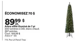 Michaels Arbre effilé illuminé de 7 pi offer